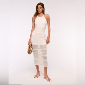 Abercrombie & Fitch Beaded Crochet Style Maxi Dress